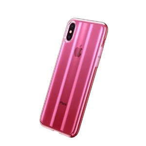 Чохол Baseus Aurora Series Transparent Pink для iPhone X | XS - Фото 3
