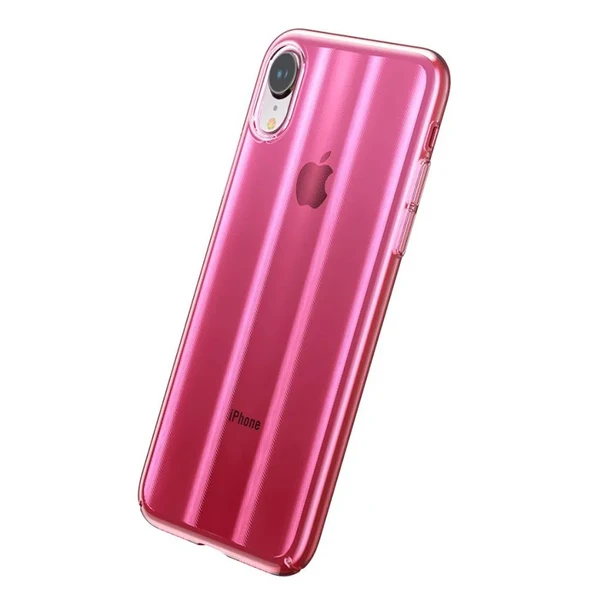 Чохол Baseus Aurora Series Transparent Pink для iPhone XR у Полтаві