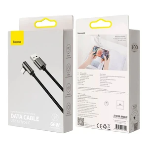Зарядный кабель Baseus Cable Legend Series Elbow Fast Charging USB to Type-C 66W 1m - Фото 4