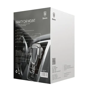Автодержатель Baseus Gravity Car Mount Black для смартфонов - Фото 8
