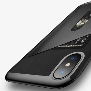 Чехол-накладка Baseus Card Pocket Black для iPhone X | XS - Фото 4