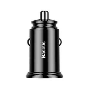 Автозарядка Baseus Circular Plastic Dual USB QC3.0