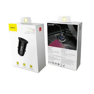 Автозарядка Baseus Circular Plastic Dual USB QC3.0 - Фото 5