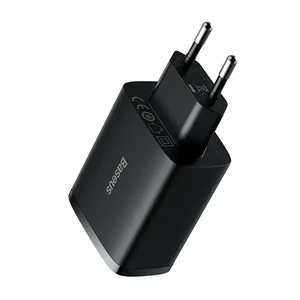 Мережевий зарядний пристрій Baseus Compact Charger 3xUSB-A 17W Black - Фото 5