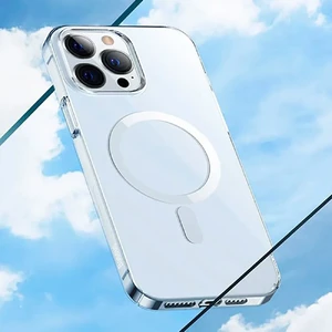 Защитный чехол-накладка Baseus Crystal Magnetic для iPhone 13 Pro Max - Фото 3