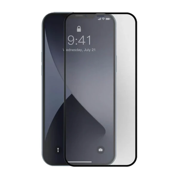 Ультратонке захисне скло Baseus Curved Frosted Tempered Glass 0.25mm Black для iPhone 12 mini (2 шт.) в Мукачеві