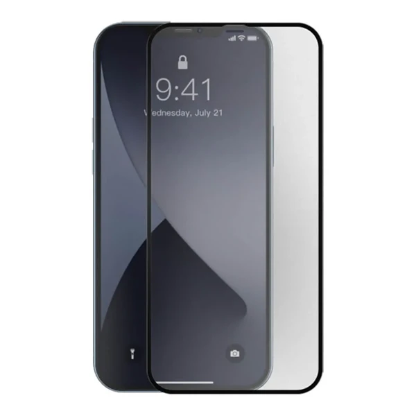 Ультратонке захисне скло Baseus Curved Frosted Tempered Glass 0.25mm Black для iPhone 12 Pro Max (2 шт.)