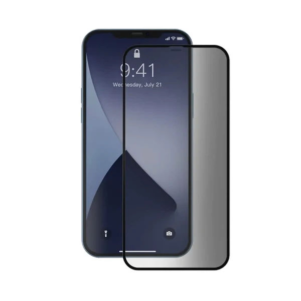 Захисне скло антишпигун Baseus Curved Screen Tempered Glass 0.23mm Black для iPhone 12 mini (2 шт.) в Мукачеві
