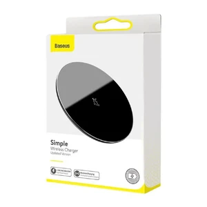 Беспроводное зарядное устройство Baseus Simple Wireless Charger 15W Black - Фото 5
