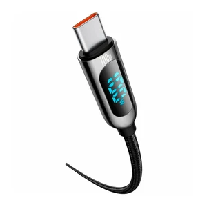 Нейлоновый кабель с дисплеем Baseus Data Cable PD USB-C to USB-C 100W (1m) - Фото 3