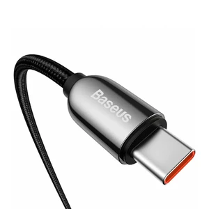 Нейлоновый кабель с дисплеем Baseus Data Cable PD USB-C to USB-C 100W (1m) - Фото 4