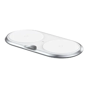 Беспроводная зарядка Baseus Dual Plastic Style White 10W - Фото 3