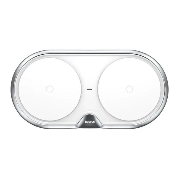 Бездротова зарядка Baseus Dual Plastic Style White 10W