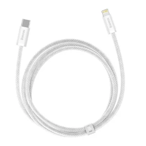 Нейлоновий кабель Baseus Type-C to Lightning для швидкої зарядки iPhone 20W (1m) White - Фото 2