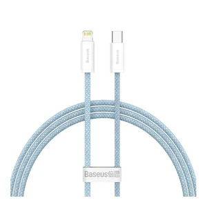 Нейлоновый кабель Baseus Type-C to Lightning для быстрой зарядки iPhone 20W (1m) Blue