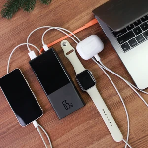 Повербанк із швидкою зарядкою Baseus Elf Digital Display 65W 20000mAh - Фото 5