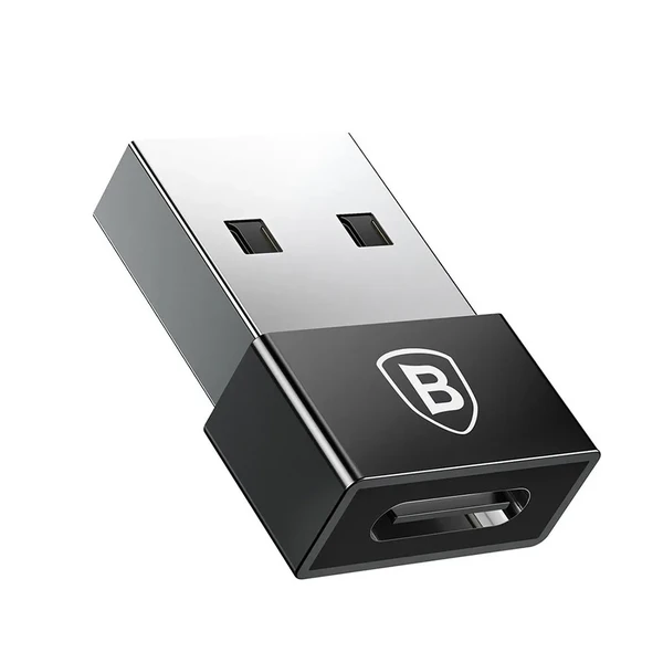Перехідник Baseus Exquisite USB to USB Type-C Black