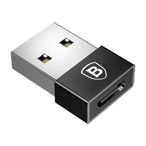 Перехідник Baseus Exquisite USB to USB Type-C Black - Фото 2