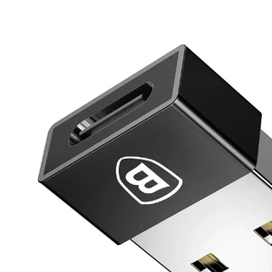 Перехідник Baseus Exquisite USB to USB Type-C Black - Фото 7