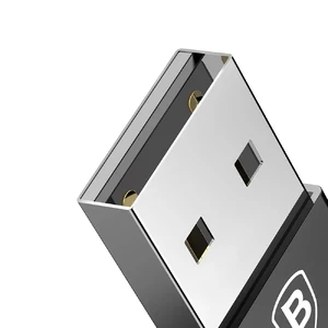 Перехідник Baseus Exquisite USB to USB Type-C Black - Фото 6