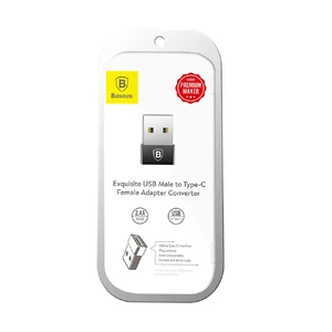 Перехідник Baseus Exquisite USB to USB Type-C Black - Фото 8