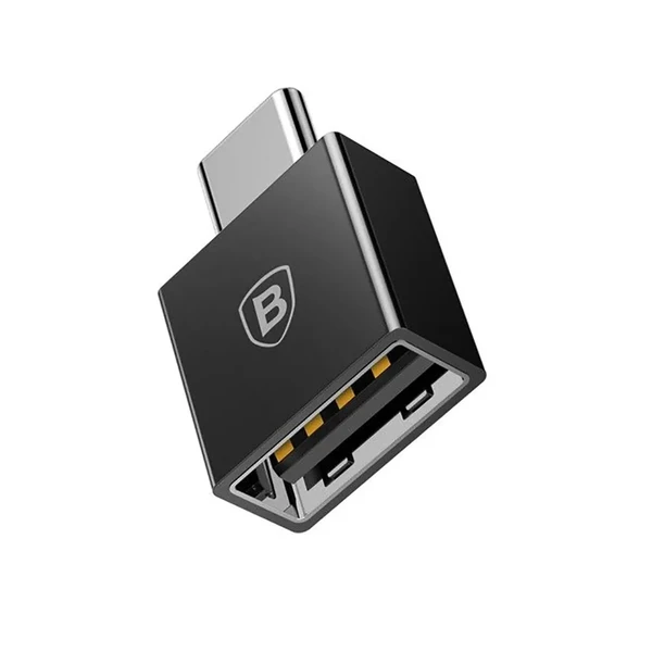 Перехідник Baseus Exquisite USB Type-C to USB Black в Чернівцях