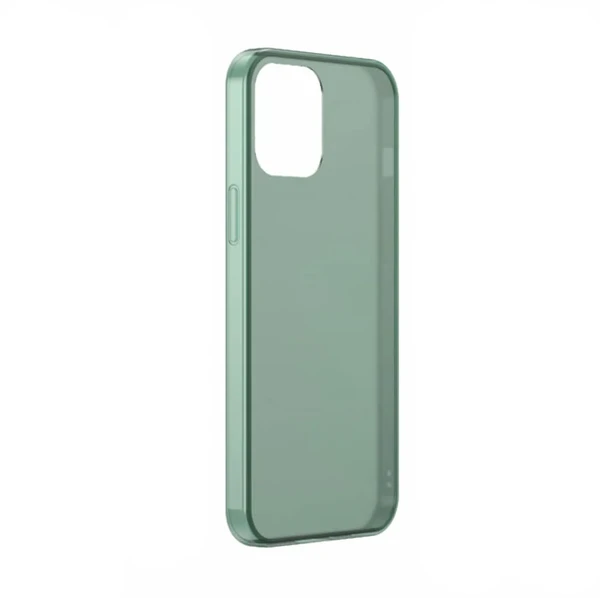 Стеклянный чехол BASEUS Frosted Glass Phone Case Green для iPhone 12 mini в Броварах
