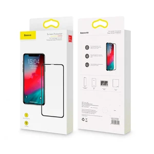 Защитное стекло Baseus Full Coverage Curved Tempered Glass для iPhone 11 | XR - Фото 4