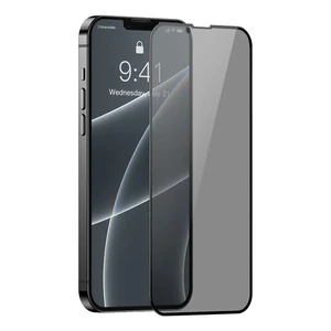 Захисне скло-антишпигун Baseus Full Glass 0.3mm для iPhone 14 | 13 | 13 Pro (2 шт.) - Фото 2