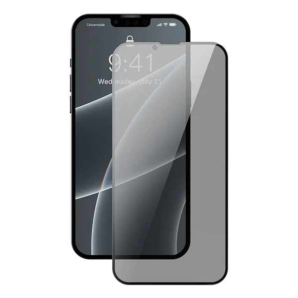Захисне скло-антишпигун Baseus Full Glass 0.3mm для iPhone 14 | 13 | 13 Pro (2 шт.)