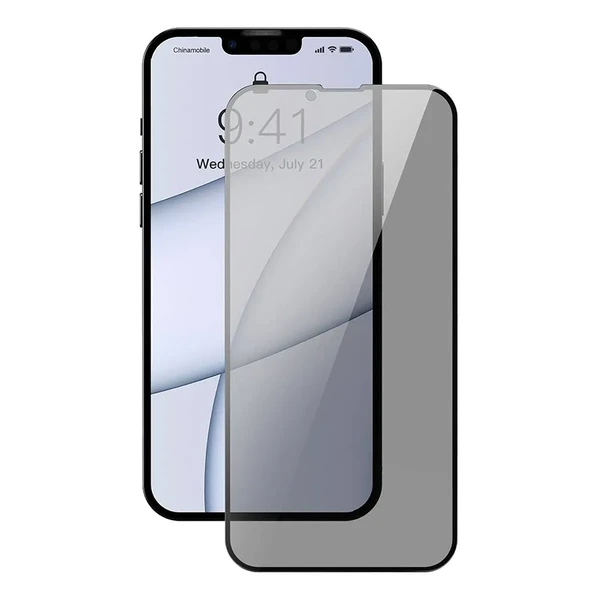 Захисне скло-антишпигун Baseus Full Glass 0.3mm для iPhone 14 Plus | 13 Pro Max (2 шт.)