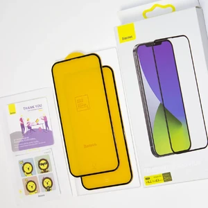 Защитное стекло Baseus Full-screen Curved Tempered Glass 0.3mm Black для iPhone 12 | 12 Pro (2 шт.) - Фото 3