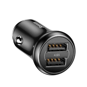Автозарядка Baseus Gentleman Series Dual USB Black - Фото 3