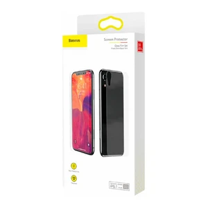Переднее + заднее защитное стекло Baseus Glass Film Set Transparent для iPhone XR - Фото 4