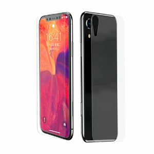 Переднее + заднее защитное стекло Baseus Glass Film Set Transparent для iPhone XR SGAPIPH61-TZ02 - Фото 1