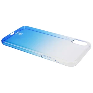 Чохол-накладка Baseus Glaze Case Transparent Blue для iPhone X | XS - Фото 2