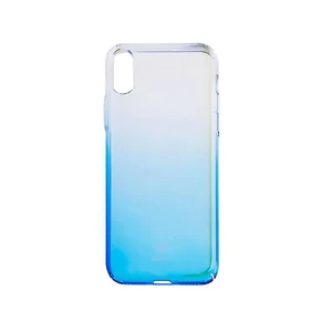 Чохол-накладка Baseus Glaze Case Transparent Blue для iPhone X | XS - Фото 3
