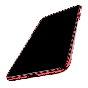 Чехол-накладка Baseus Glitter Case Transparent Red для iPhone X - Фото 3