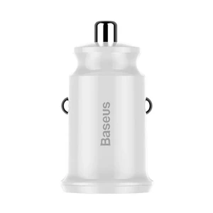 Мініатюрна автозарядка Baseus Small Rice Grain White