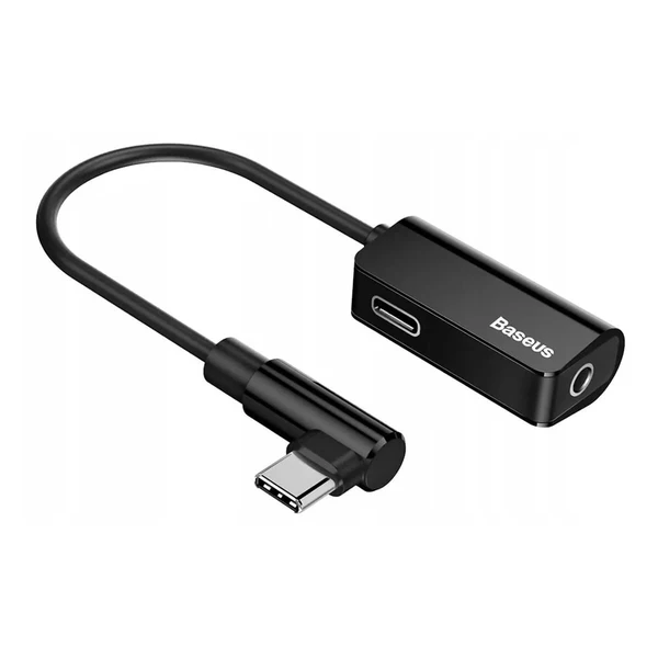 Адаптер Baseus L45 Type-C to Type-C | AUX 3.5mm Black