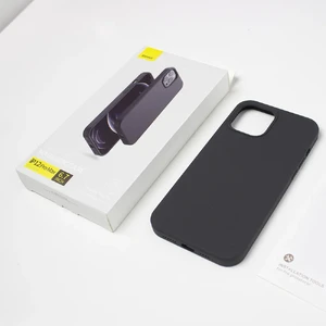Силиконовый чехол Baseus Liquid Silica Gel Magnetic MagSafe для iPhone 12 Pro Max - Фото 5
