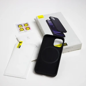 Силиконовый чехол Baseus Liquid Silica Gel Magnetic MagSafe для iPhone 12 mini - Фото 4