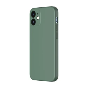 Силиконовый чехол Baseus Liquid Silica Gel Protective Case Green для iPhone 12 WIAPIPH61N-YT09 - Фото 1