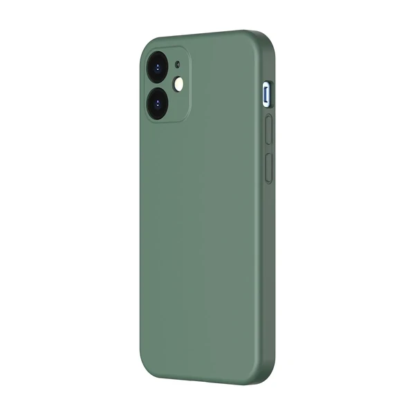 Силіконовий чохол Baseus Liquid Silica Gel Protective Case Green для iPhone 12 у Рівному