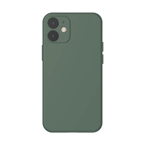 Силиконовый чехол Baseus Liquid Silica Gel Protective Case Green для iPhone 12 mini - Фото 2