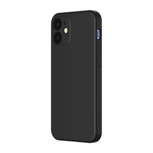 Черный силиконовый чехол Baseus Liquid Silica Gel Protective Case Black для iPhone 12 mini WIAPIPH54N-YT01 - Фото 1