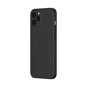Чорний силіконовий чохол Baseus Liquid Silica Gel Protective Case Black для iPhone 12 Pro WIAPIPH61P-YT01 - Фото 1