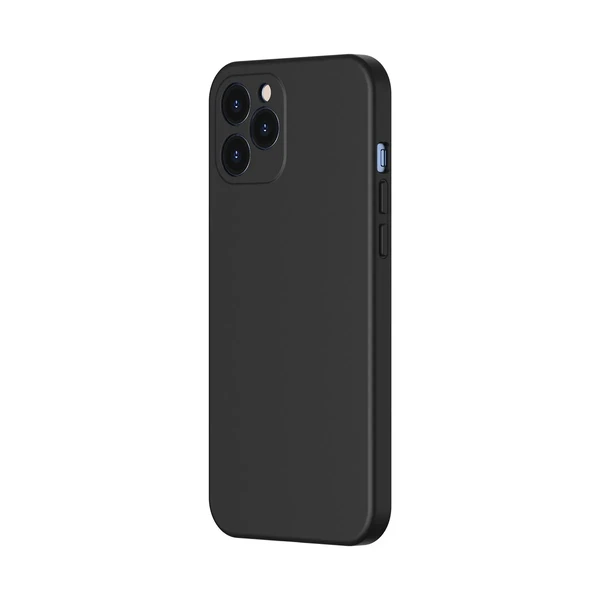 Чорний силіконовий чохол Baseus Liquid Silica Gel Protective Case Black для iPhone 12 Pro в Мукачеві
