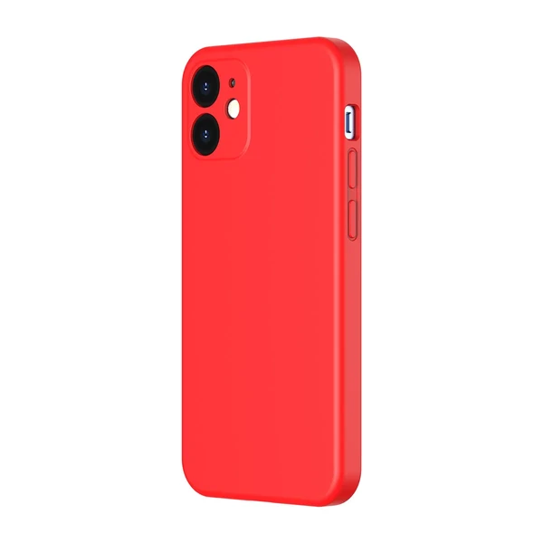 Силіконовий чохол Baseus Liquid Silica Gel Protective Case Red для iPhone 12 у Рівному