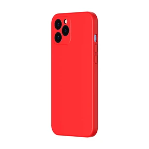 Силіконовий чохол Baseus Liquid Silica Gel Protective Case Red для iPhone 12 Pro Max WIAPIPH67N-YT09 - Фото 1